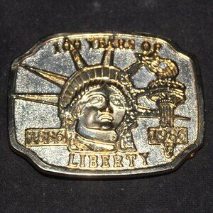 National Historic Mint Statue of Liberty 100 Anniversary Belt Buckle